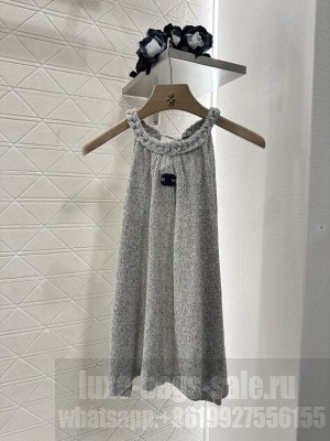 Chanel Knitted Top Gray