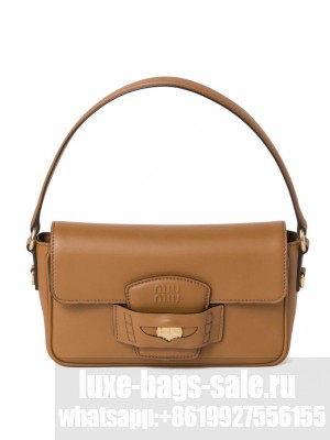 Miumiu Penny Leather Bag Coffee