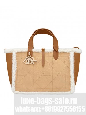 Christian Dior Medium Dior Toujours Bag Coffee