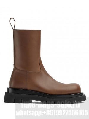 Bottega Veneta Women's Lug Boot 716205 Coffee