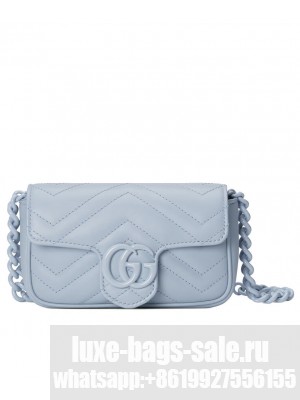 Gucci GG Marmont Belt Bag 699757 Blue