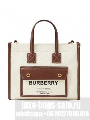Burberry Mini Freya Tote Bag Coffee