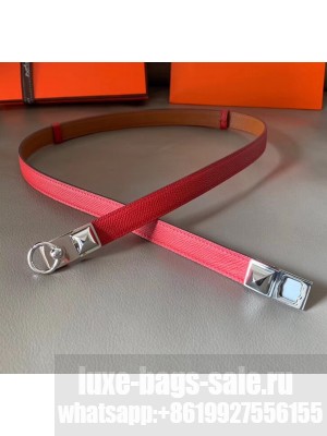 Hermes Width 1.8cm Epsom Leather Rivale 18 Belt Red 2020 Collection