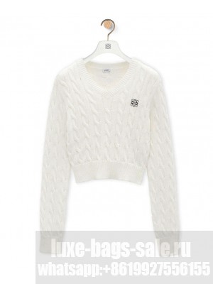 Loewe Women's Sweater In Cotton White