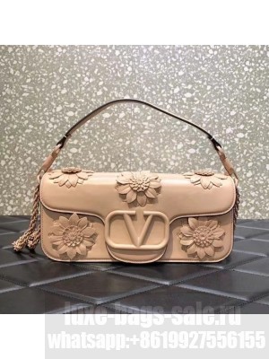 VALENTINO FLORAL TRIM LOCO BAG WB0K30P LIGHT PINK