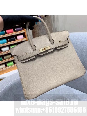 Hermes Birkin 25cm Bag in Original Epsom Leather Pale Gray