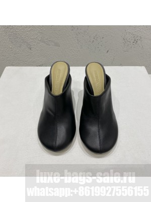 BOTTEGA VENETA Lambskin High Heel Mules 9.5cm Black 2022 Collection