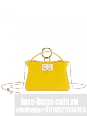 Fendi Nano Peekaboo Charm 7AR993 Yellow