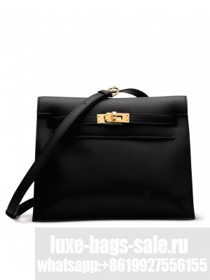 Hermes Kelly Danse 22cm Belt Bag Black