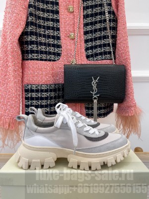 Brunello Cucinell Suede and techno fabric runners sneakers 021 