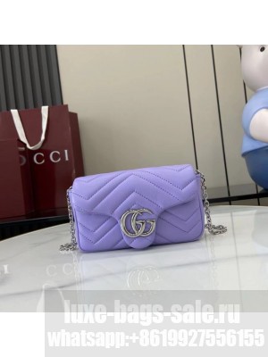 GUCCI GG MARMONT MINI SHOULDER BAG 841290 Purple