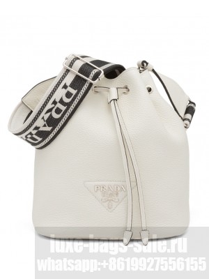 Prada Leather Bucket Bag 1BE060