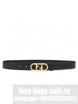 Fendi Leather Belt Black