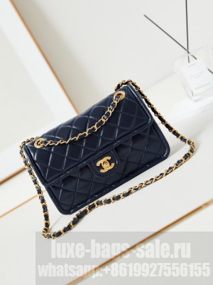 CHANEL FLAP BAG Lambskin AS4687 Royal Blue