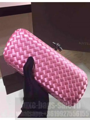 Bottega Veneta stretch knot clutch 8651# Pink