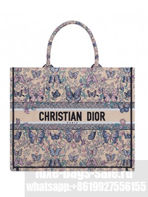 Christian Dior Large Dior Book Tote M1286 Apricot