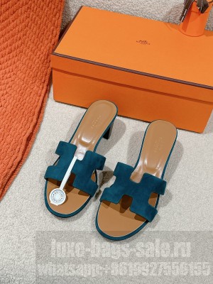 Hermes Heel 5cm Oasis Slipper Sandals 011