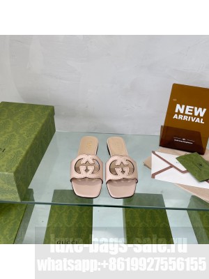 Gucci Women's Interlocking G cut-out slide sandal Collection 09