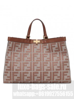 Fendi X-Tote 8BH374 Coffee