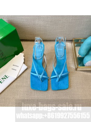 Bottega Veneta Stretch Tufted Insole Sandals 9cm Blue Spring/Summer 2022 Collection