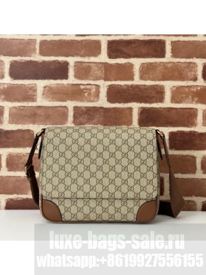 Gucci GG EMBLEM MEDIUM CROSSBODY BAG 821154 brown