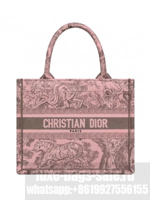 Christian Dior Small Dior Book Tote Pink