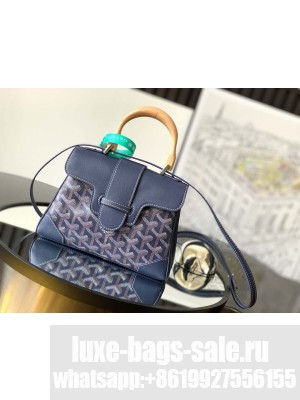 Goyard Saïgon Souple Mini Bag Navy Blue