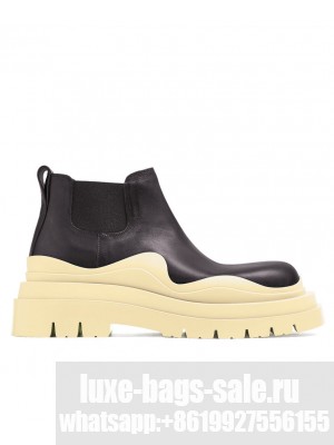 Bottega Veneta Women's Tire Ankle Chelsea Boot Light Yellow