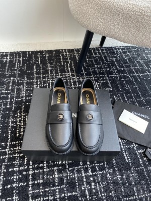 Chanel MOCCASINS G45988 Calfskin Black Loafer 2024