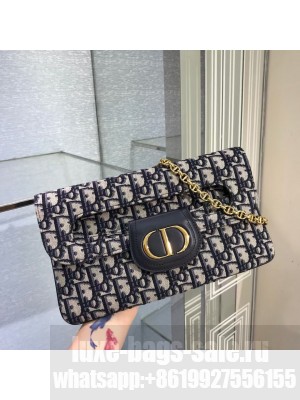DIOR MEDIUM DIORDOUBLE BAG Oblique Canvas M8641U