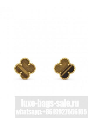 Van Cleef & Arpels Women's Vintage Alhambra Earrings Black