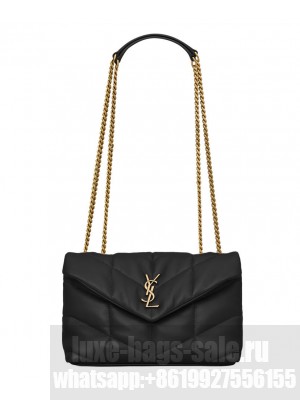 Saint Laurent Toy Puffer In Lambskin Black