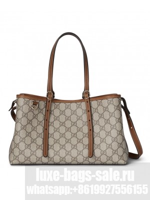 Gucci GG Emblem Small Tote Bag 815214 Coffee