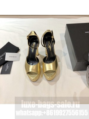 Saint Laurent 4cm Platform Heel 13.5cm High Heel Sandals 2022 Collection 08