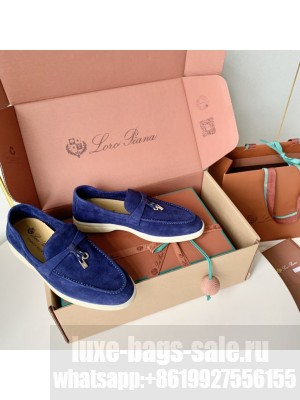 Loro Piana Unisex Summer Charms Walk Suede Loafers 01