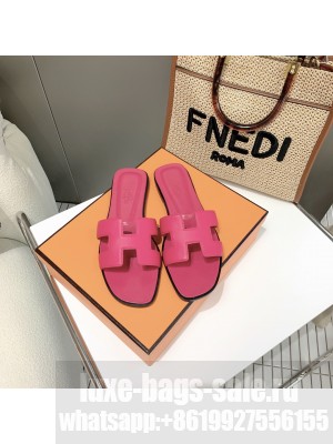 Hermes Oran Flat slippers in Box calfskin 048 2021 Collection