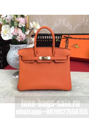 HERMES ROUGE GRENADE  BIRKIN BAG 2017 CLASSIC STYLE TOGO CALFSKIN 02