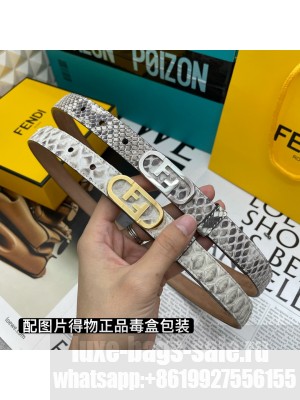 Fendi Women's Belt 20mm with loop and Fendi O’Lock stud buckle 2021 Collection 37
