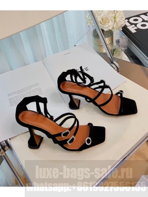 Amina Muaddi                                                                                        Robyn sandal black