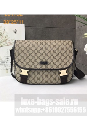 Gucci GG Canvas Flap Messenger Shoulder Bag 201932 Beige 2019 Collection