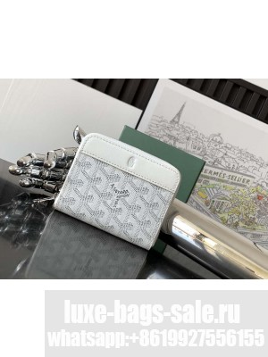 Goyard Matignon Mini Wallet White