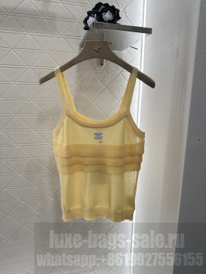 Chanel Knitted Top Yellow