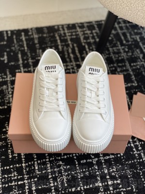 Miu Miu Calfskin EVA sneakers white