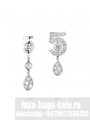 Chanel Eternal N 5  Transformable Earrings J11992 Silver