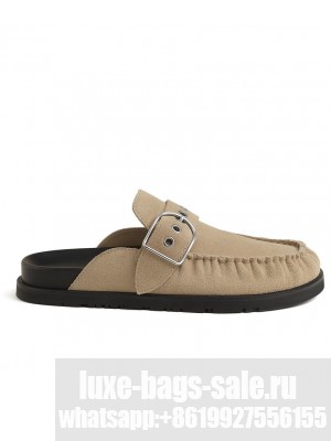 Hermes Unisex Key Mule Cream