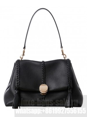Chloe Penelope Medium Soft Shoulder Bag Black