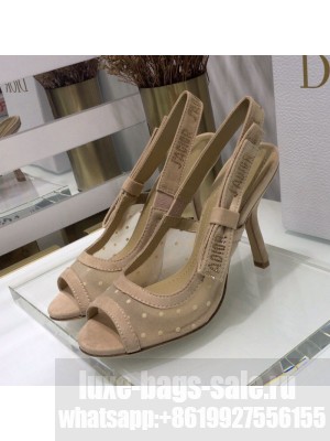 Dior J'Adior Slingback Pumps 9.5cm in Nude Potted Mesh Spring/Summer 2021 Collection