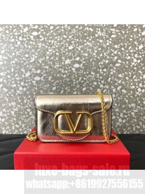 VALENTINO LOCO calf leather chain nano XLI16 silver