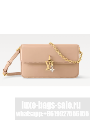 Louis Vuitton NEW Wallet On Chain LV Bloom M14581 Macchiato Cream