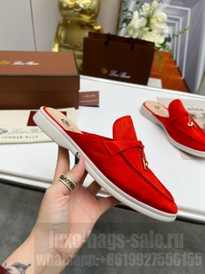 Loro Piana Babouche Charms Walk Loafers Suede Calfskin 2022 Collection 02